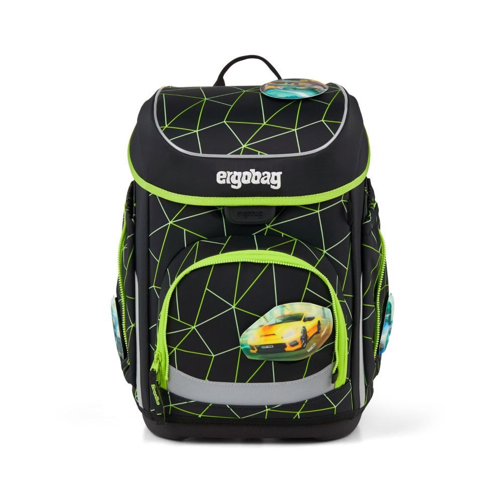 ergobag Schulranzen Cubo (inkl. Etui (befüllt), Schlamperrolle, Sportbeutel und Kletties, 5tlg)