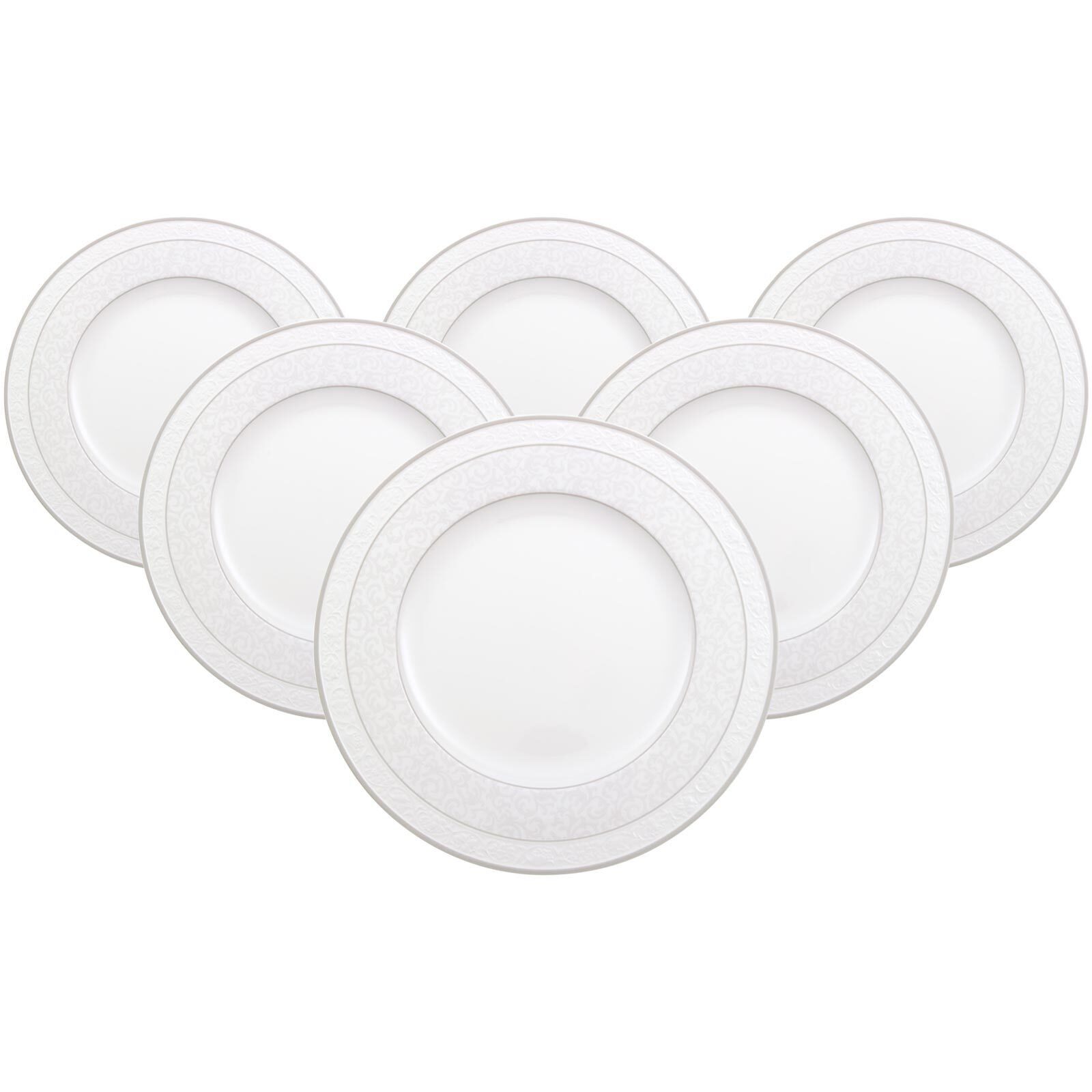 Villeroy & Boch Speiseteller Gray Pearl Speiseteller ø 27,5 cm 6er Set, (6 St)