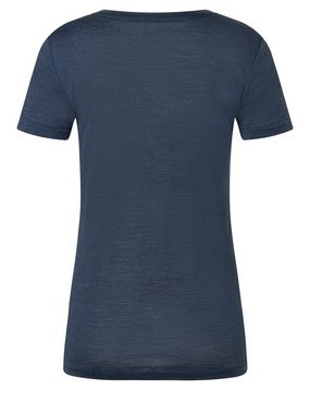 SUPER.NATURAL Print-Shirt Merino T-Shirt W SKIING TEE bequemer Merino-Materialmix