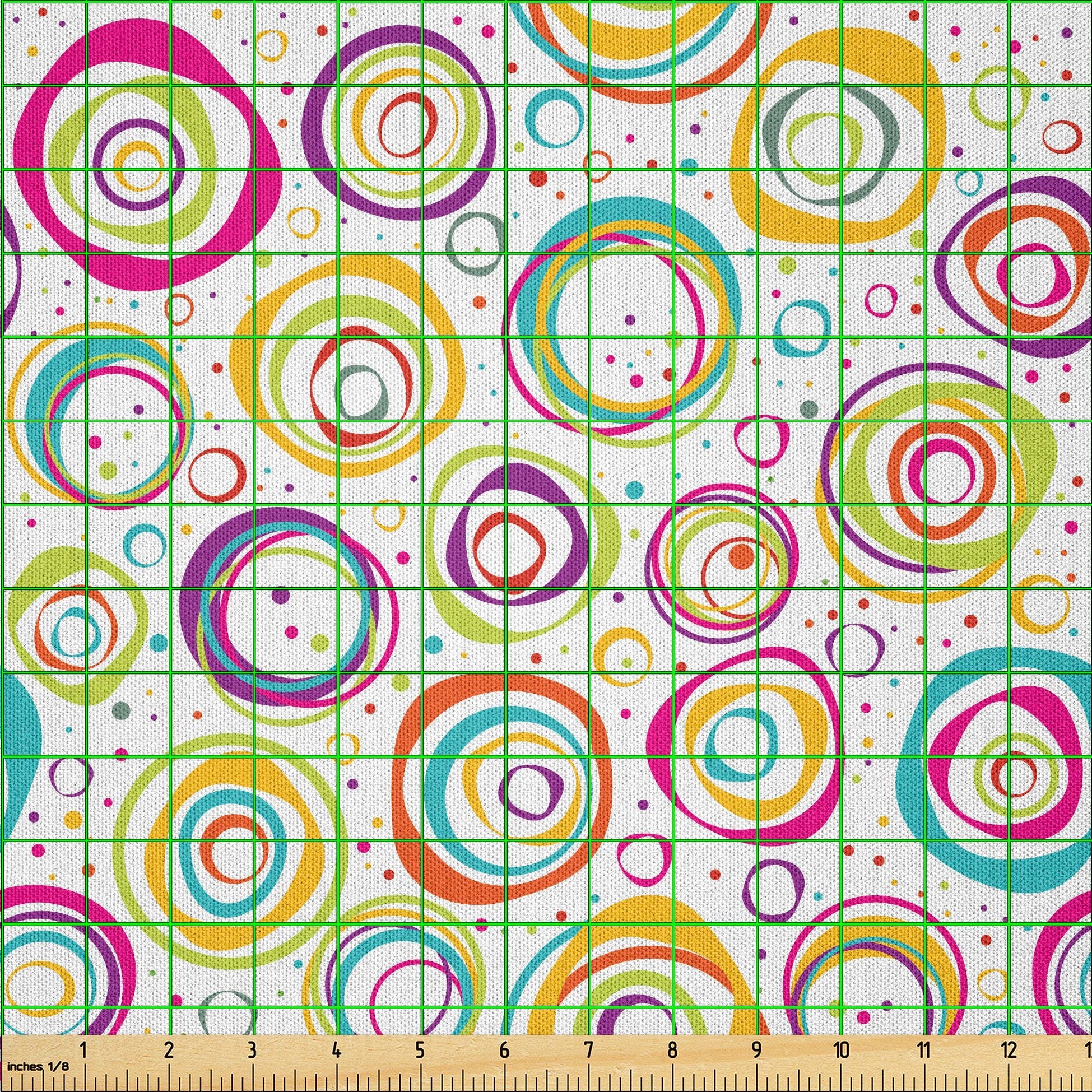 Thumbnail - Abakuhaus Stoff DIY Bastler Stoff für Dekorationszwecke, Geometrisch Kinder-Spirale und Punkte