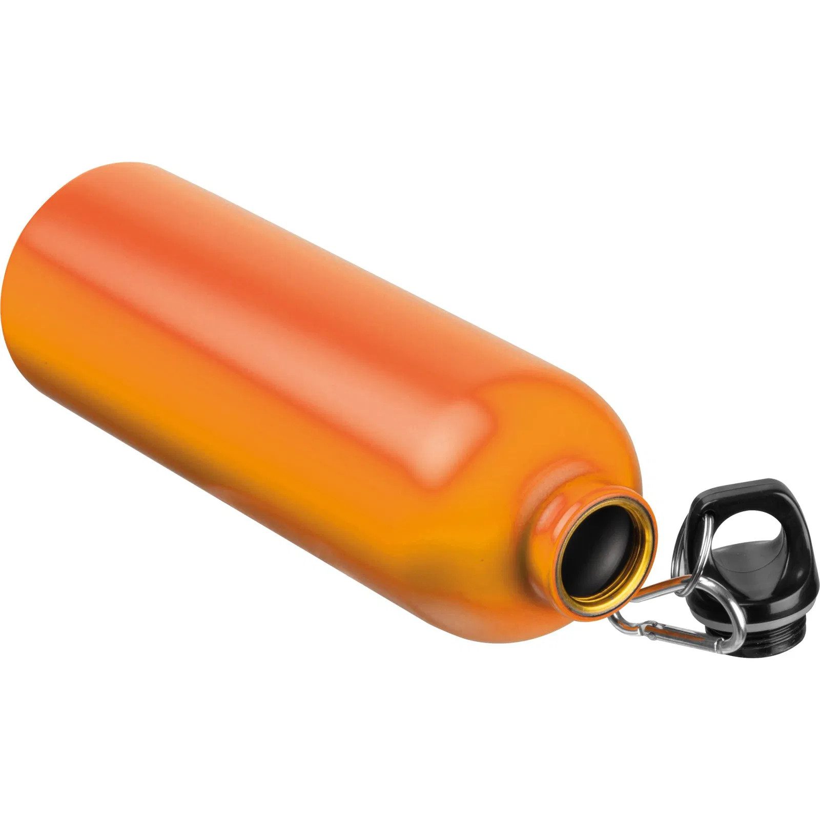 Easy Gifts Trinkflasche Edelstahl Trinkflasche / mit Karabiner / 750ml / Farbe orange