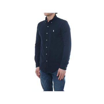 Ralph Lauren Langarmshirt marineblau regular (1-tlg)