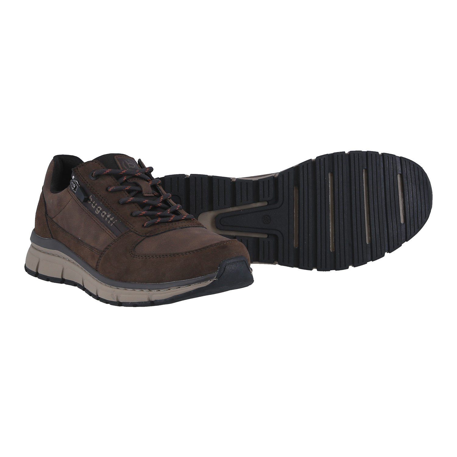 bugatti AOS 2025 (Schriftzug,Reissverschluss) braun Herren Sneaker günstig online kaufen