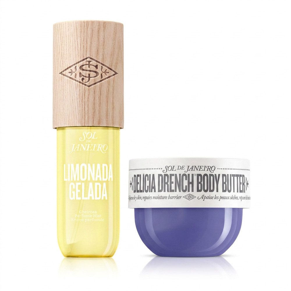 Sol de Janeiro Gesichts- und Körperspray Sol de Janeiro Limonada Gelada Mist und Delícia Drench Pflege Set, Erfrischendes Duftspray und pflegende Körperbutter in einem Set