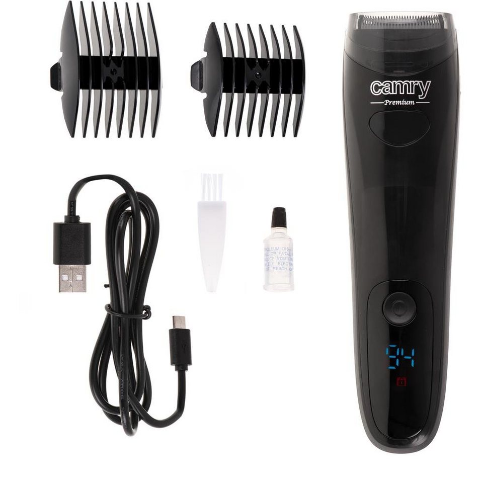Camry Haarschneider CR-2833, Vakuum Luftansaugung, LCD-Display,  Mikroscherblatt, Erster: 9mm und 12mm, Zweiter: 3mm und