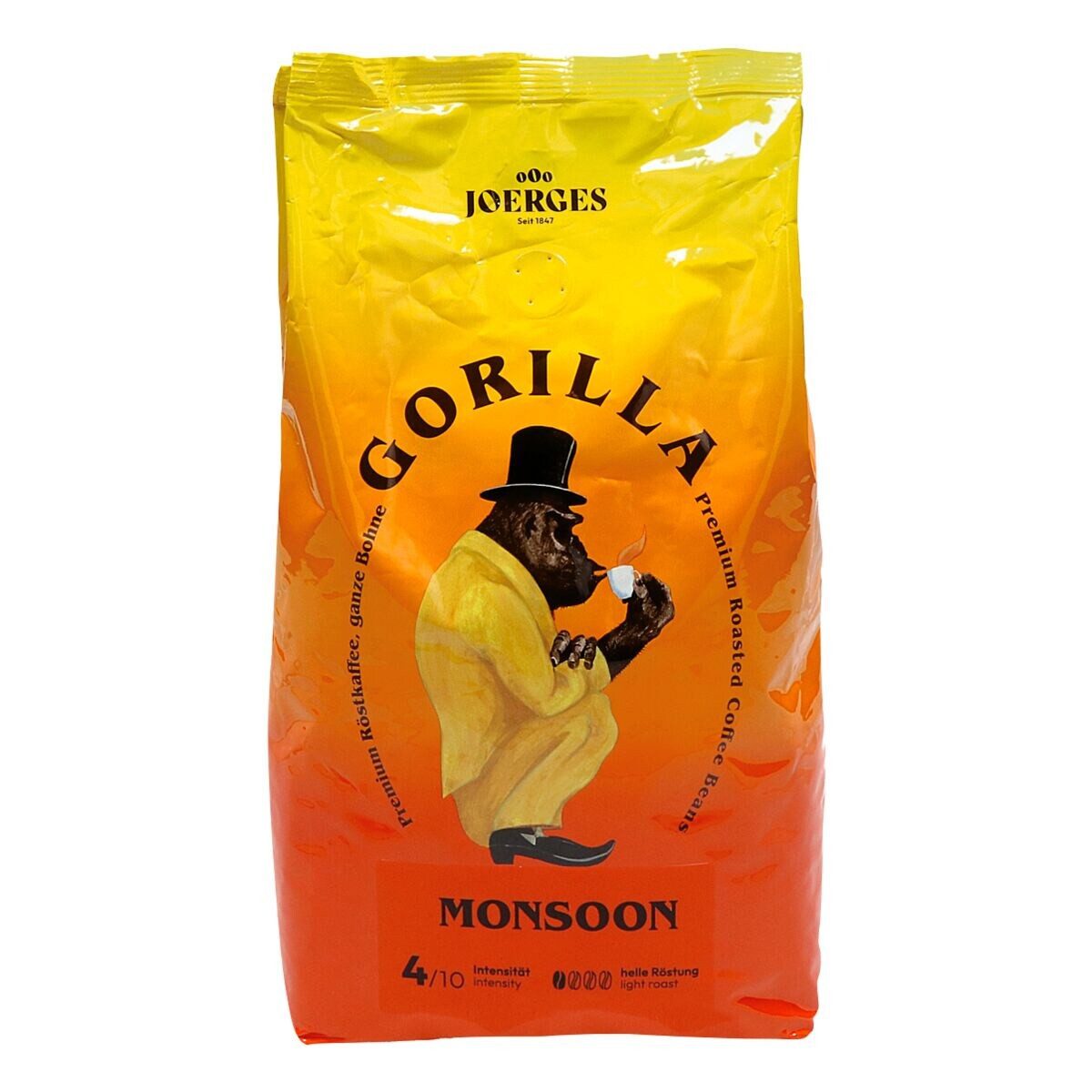 Gorilla Kaffee Monsoon, 1 kg, ganze Bohnen