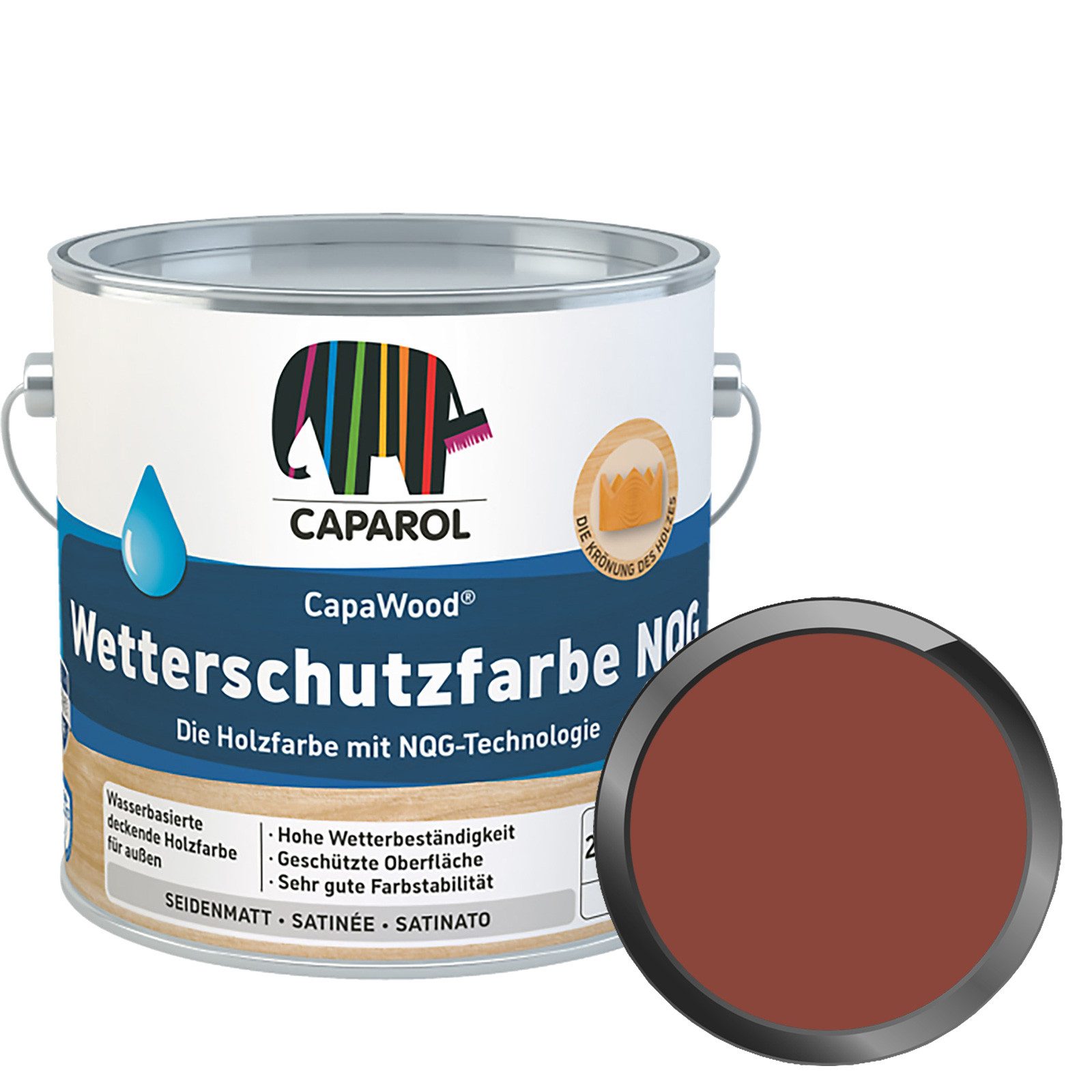 Caparol Wetterschutzfarbe Capawood Wetterschutzfarbe NQG - 2.5 Ltr