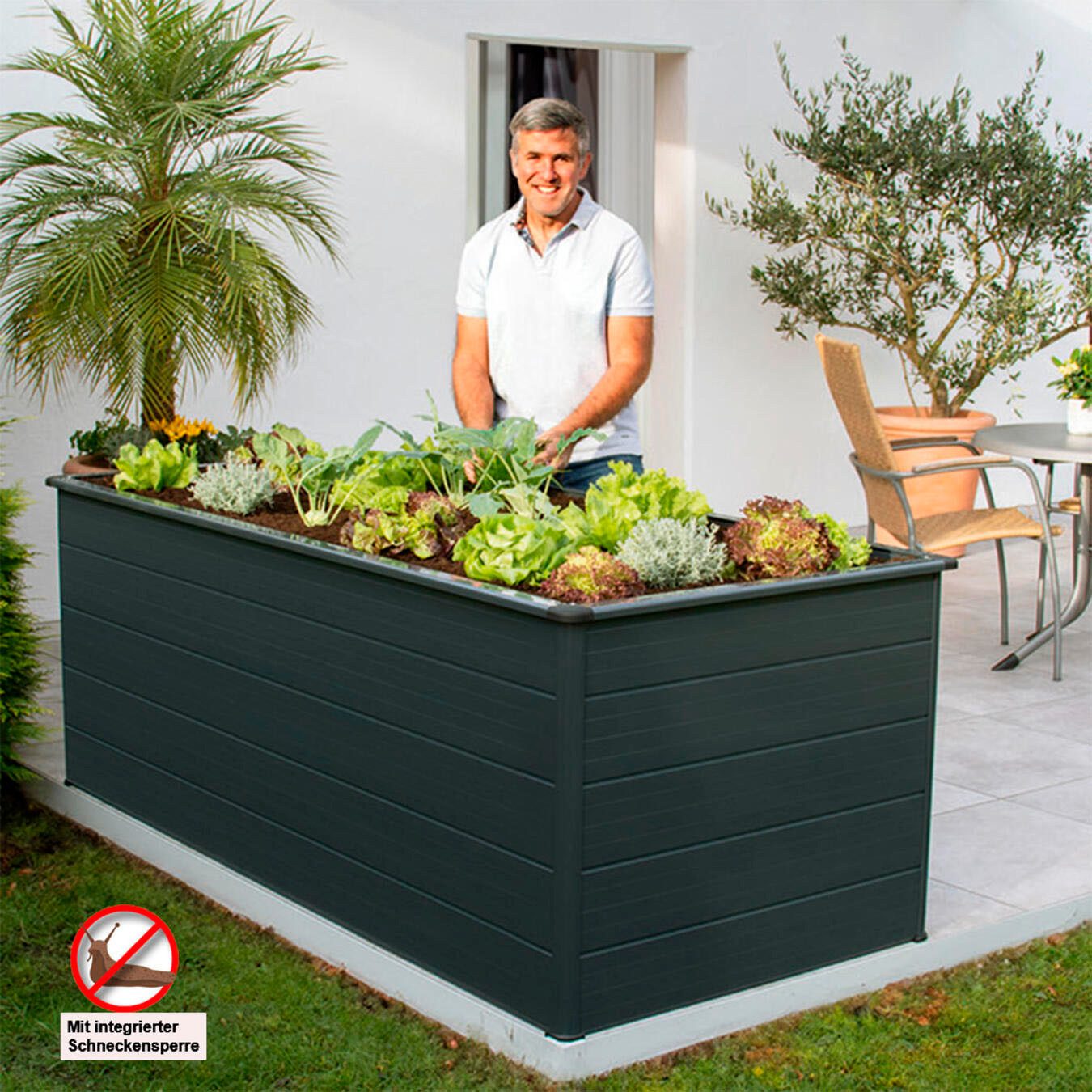 Beckmann Hochbeet Erntewunder Größe 2, BxTxH: 201x91x75,5 cm