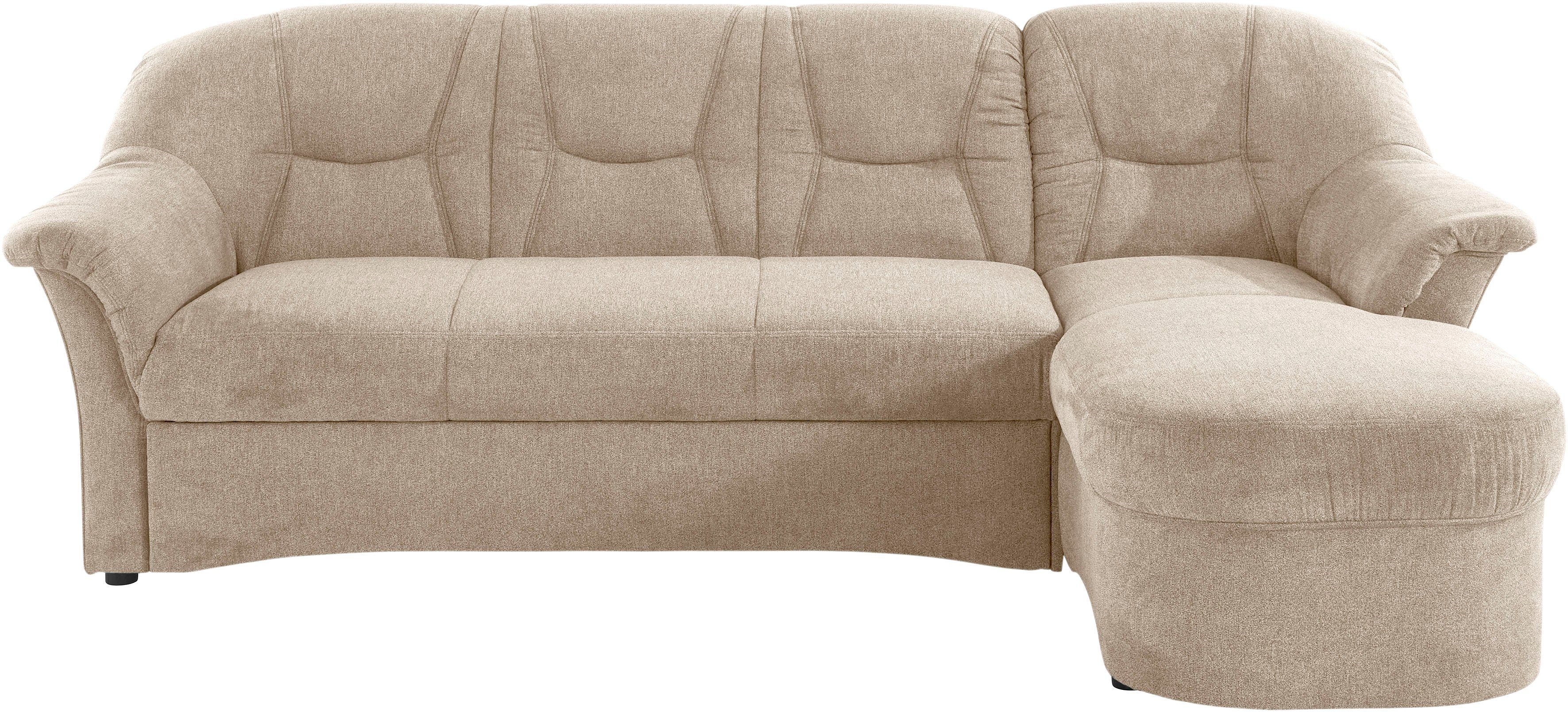 DOMO collection Ecksofa "Sarafina zeitlos und komfortabel, optional mit Fed günstig online kaufen