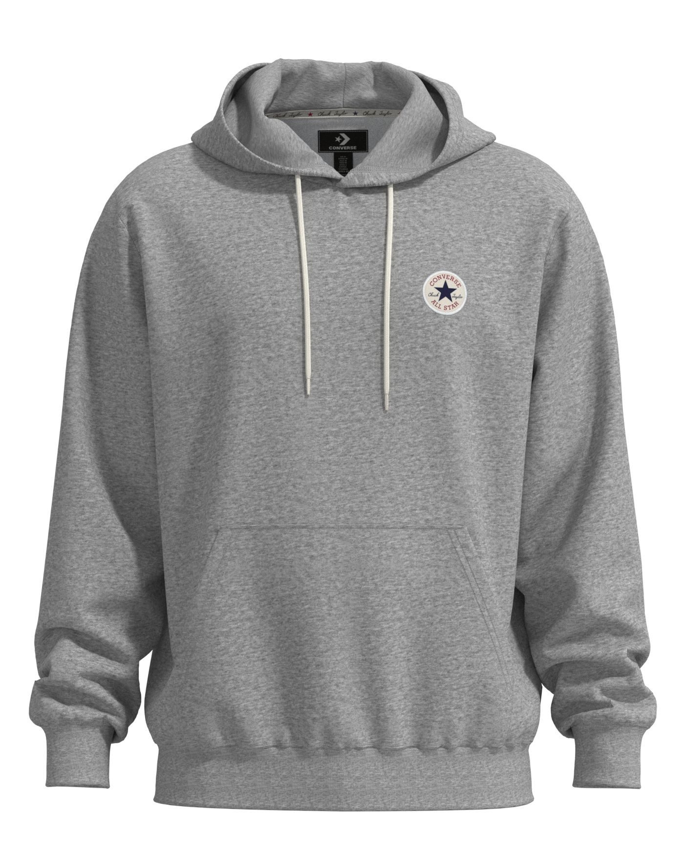 Converse Kapuzensweatshirt CHUCK PATCH HOODIE (CLASSIC FLEECE) mit sportlichem Stil, Langarm-Design, aus Baumwolle und Polyester