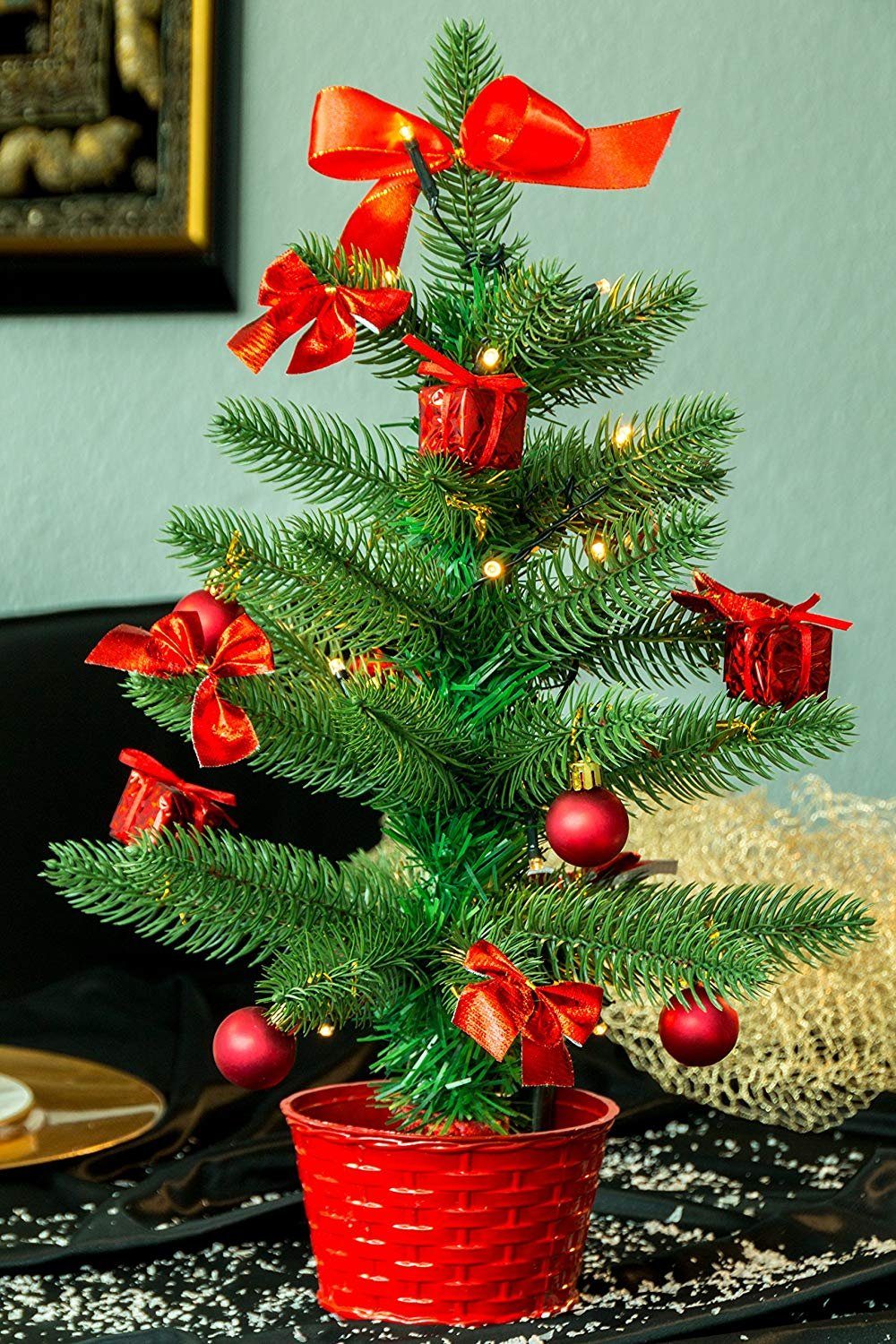 45 Season Season x mit Best Weihnachtsbaum 20 Dekoration, 45cm, x Best SA119, 20 circa" Plastik, grün, Künstlicher Weihnachtsbaum LED cm