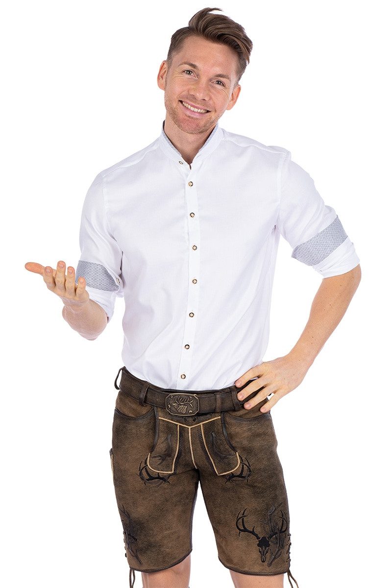 Spieth & Wensky Trachtenlederhose Lederhose Herren kurz - ASTRAL - zeder