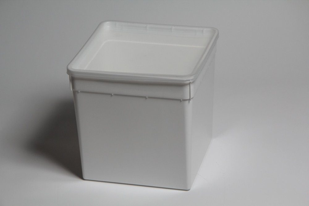 Terrarium Kunststoffbox weiß, hoch (18,5x18,5x19 cm) Deckel transparent