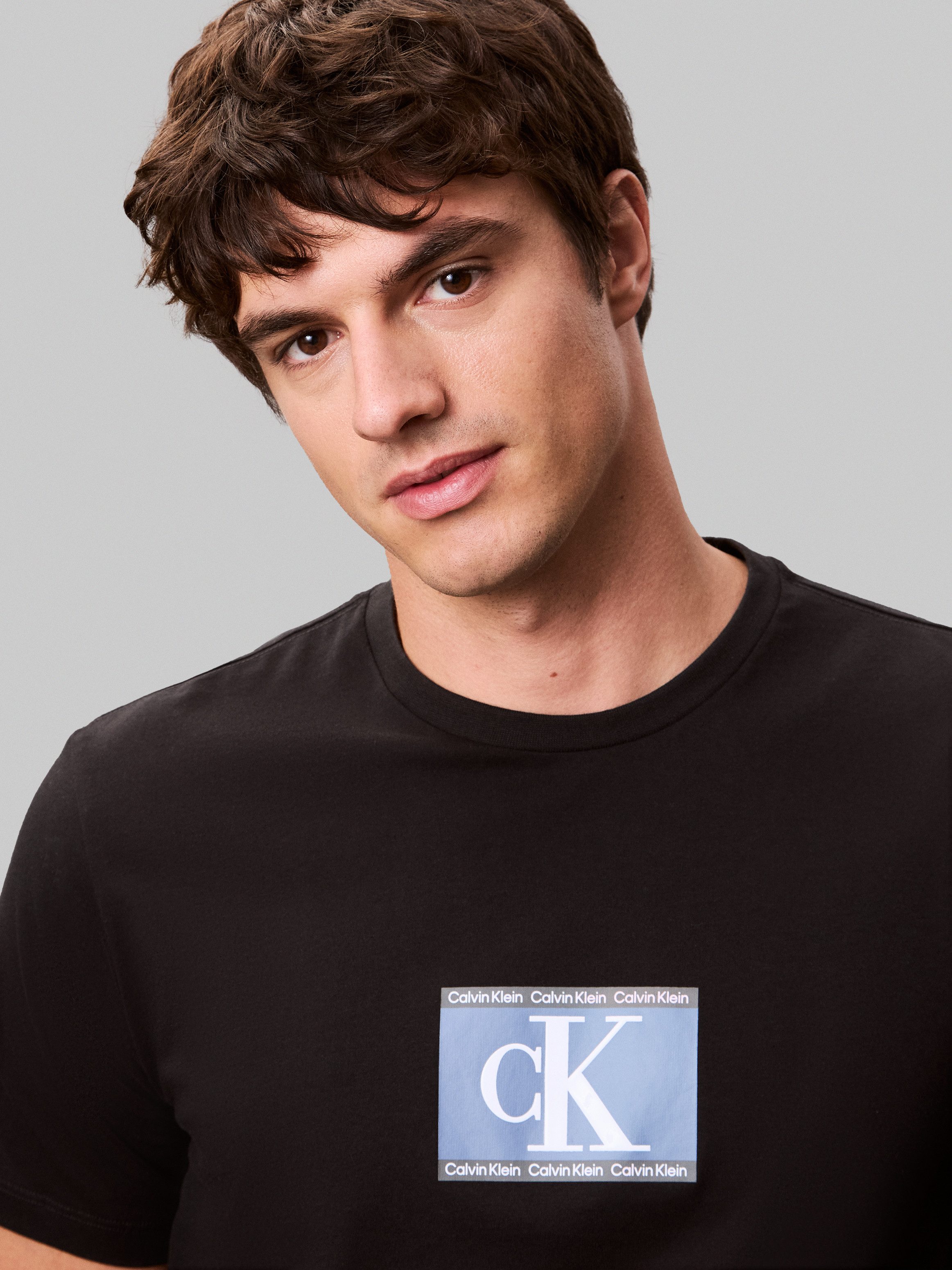 Calvin Klein T-Shirt SS 30s E SPRTSWR 3 G mit Logo-Print günstig online kaufen