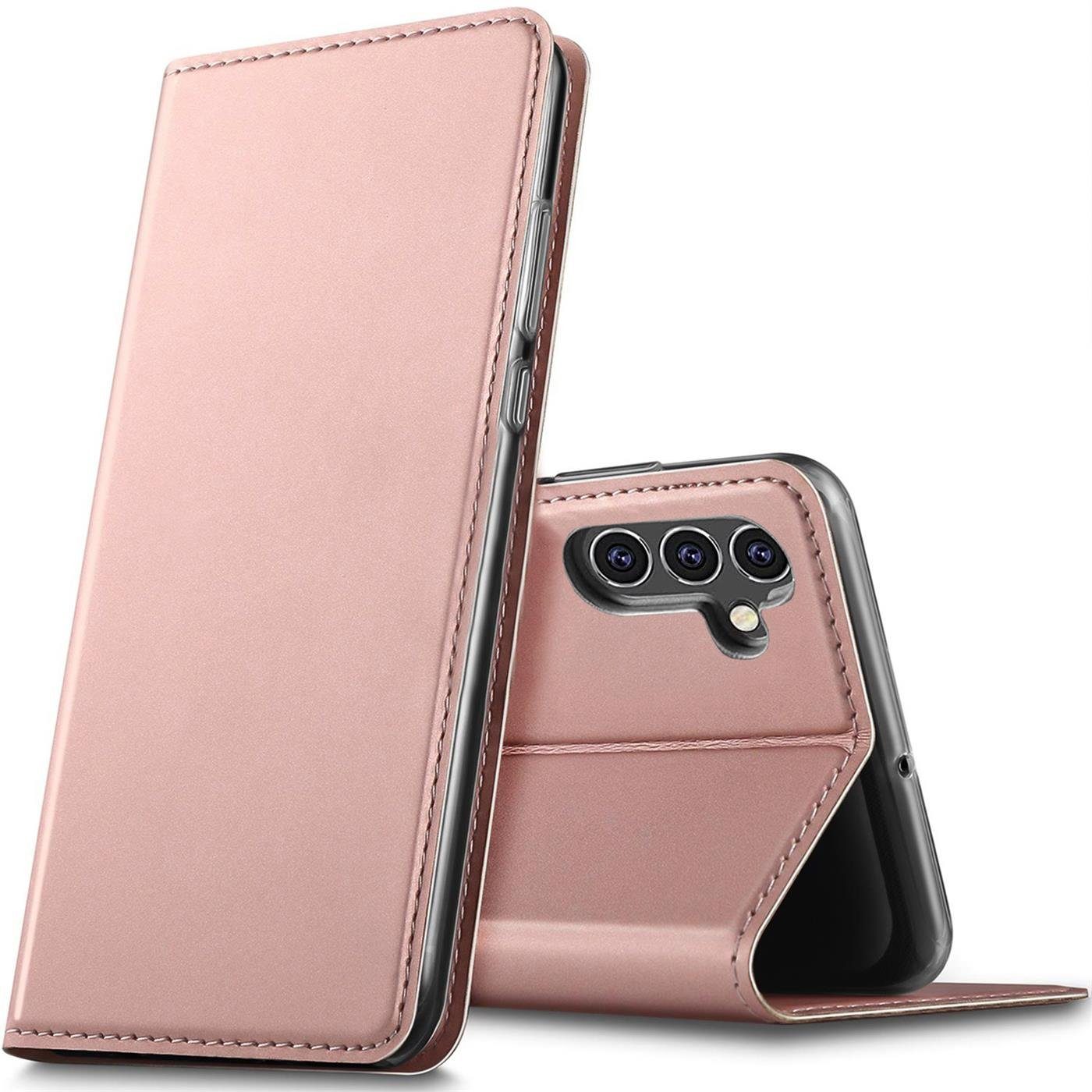 CoolGadget Handyhülle Klapptasche Wallet Kartenfach für Samsung Galaxy A34 5G 6,5 Zoll, Ultra Slim Flip Case Hülle Klapphülle Cover Schutzhülle