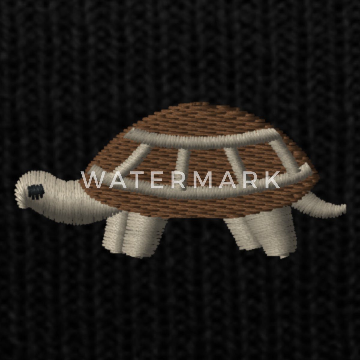 Spreadshirt Beanie Gestickte Schildkröte Für Slow-Life-Fans Bestickte Wintermütze (1-St)