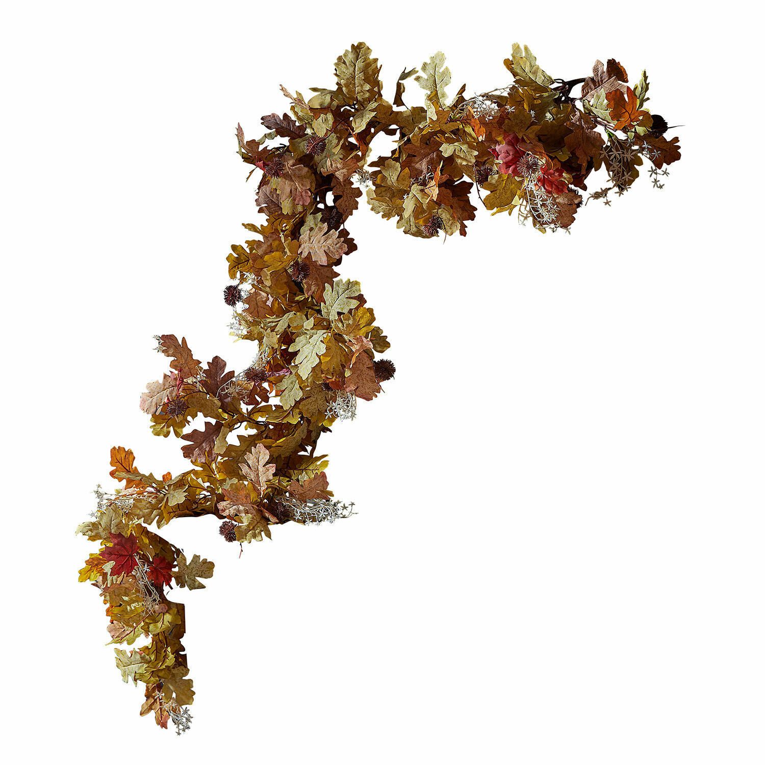 Kunstgirlande Girlande Fleurimont grün/braun, Mirabeau, Höhe günstig online kaufen