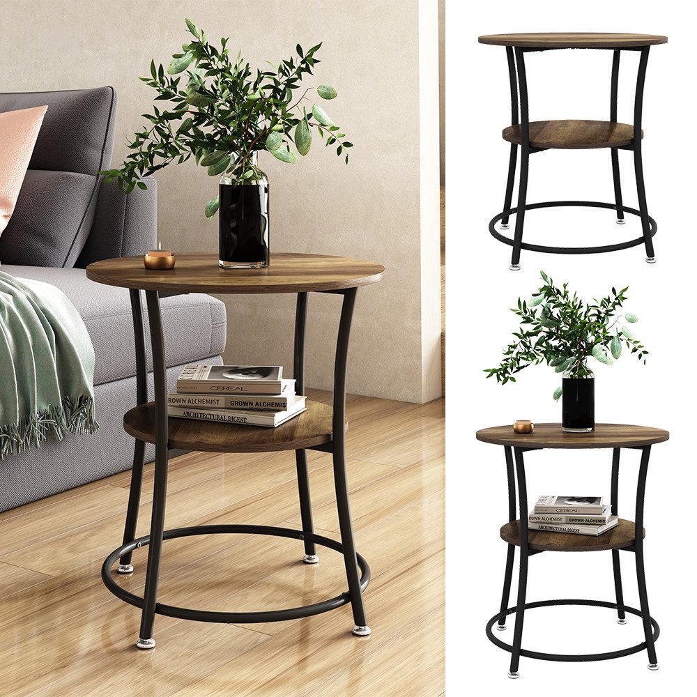 Vicco Couchtisch Quebec, Eiche rustikal, 50 günstig online kaufen