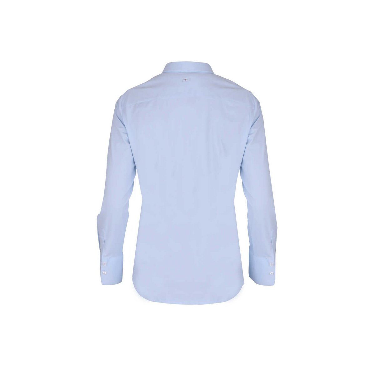 blau (1-tlg) Hatico Pure Langarmhemd