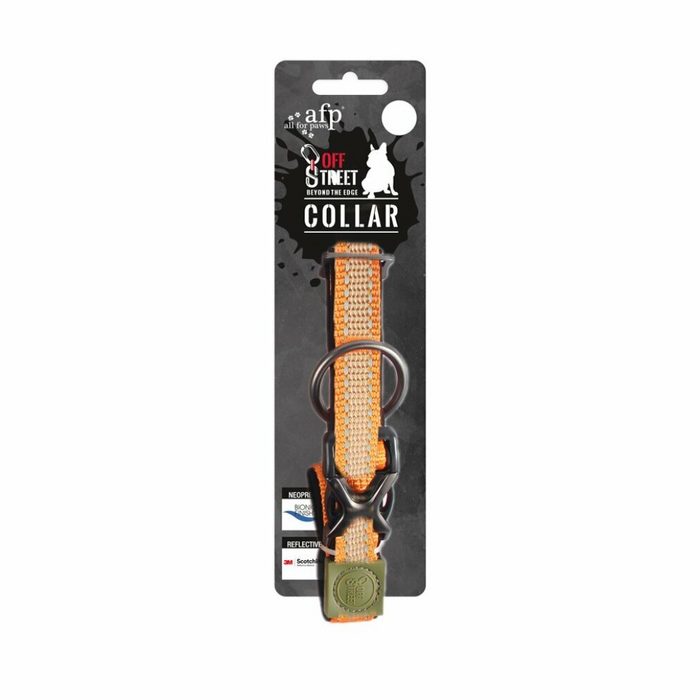 all for paws Hunde-Halsband AFP Off Street Dog Collar Tangerine S