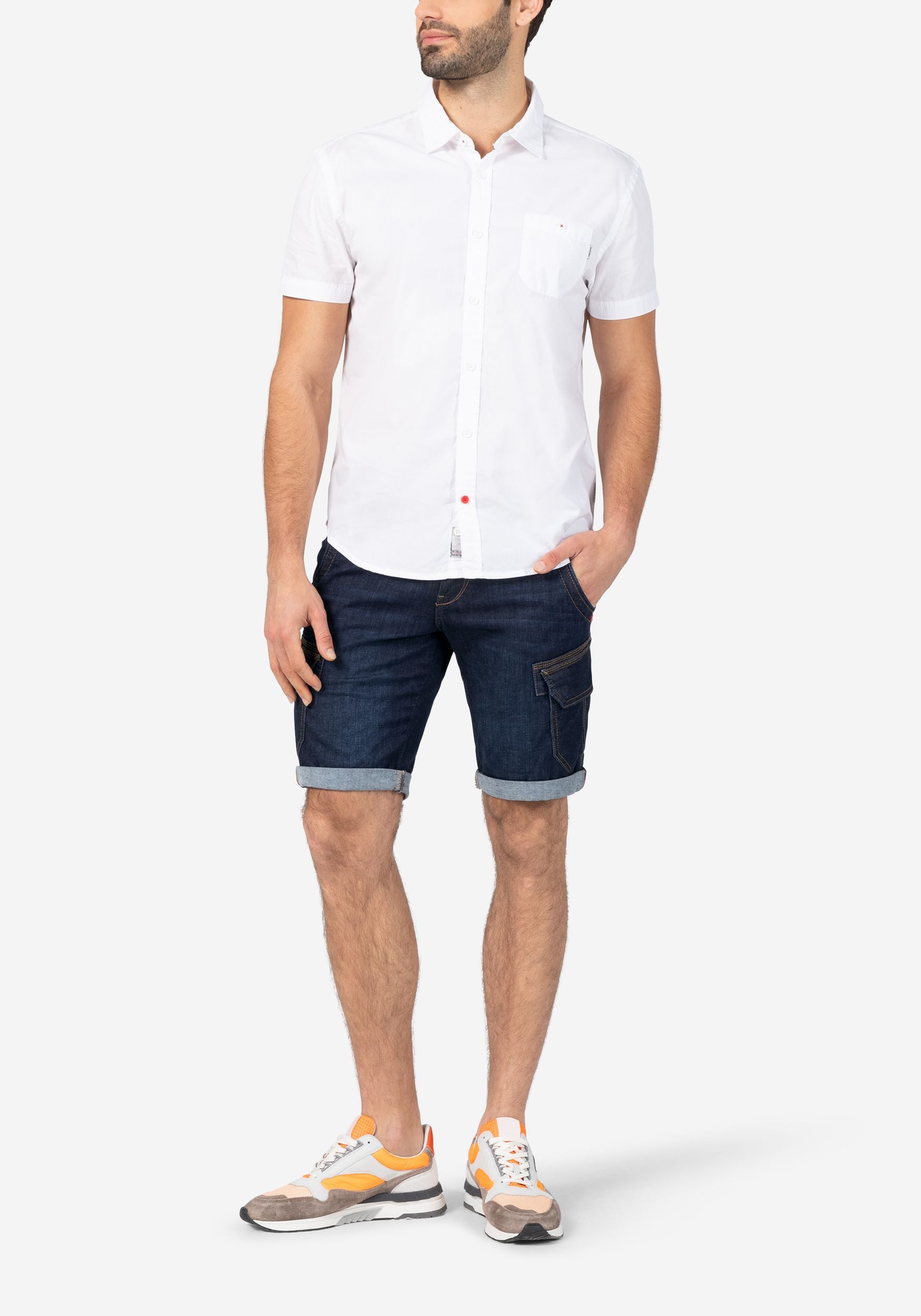 TIMEZONE Jeansshorts Cargo mit Kontrastnähten Denim Slim StanleyTZ Short