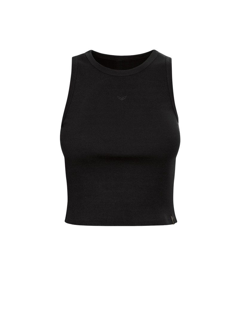 Crop-Top TRIGEMA Cropped Top aus elastischem Doppelripp
