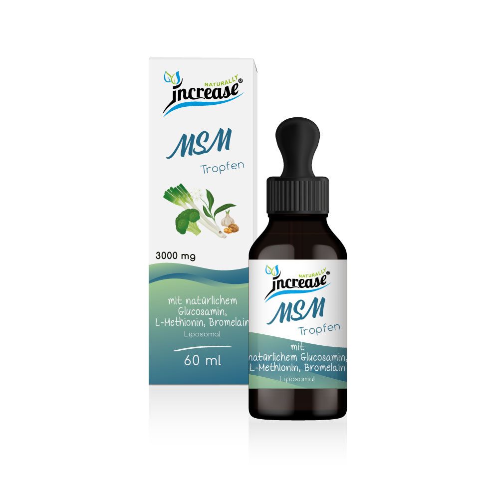 increase NATURALLY Liposomales MSM (Methylsulfonylmethan) - 3000mg pro Tag Tropfen, 60 ml