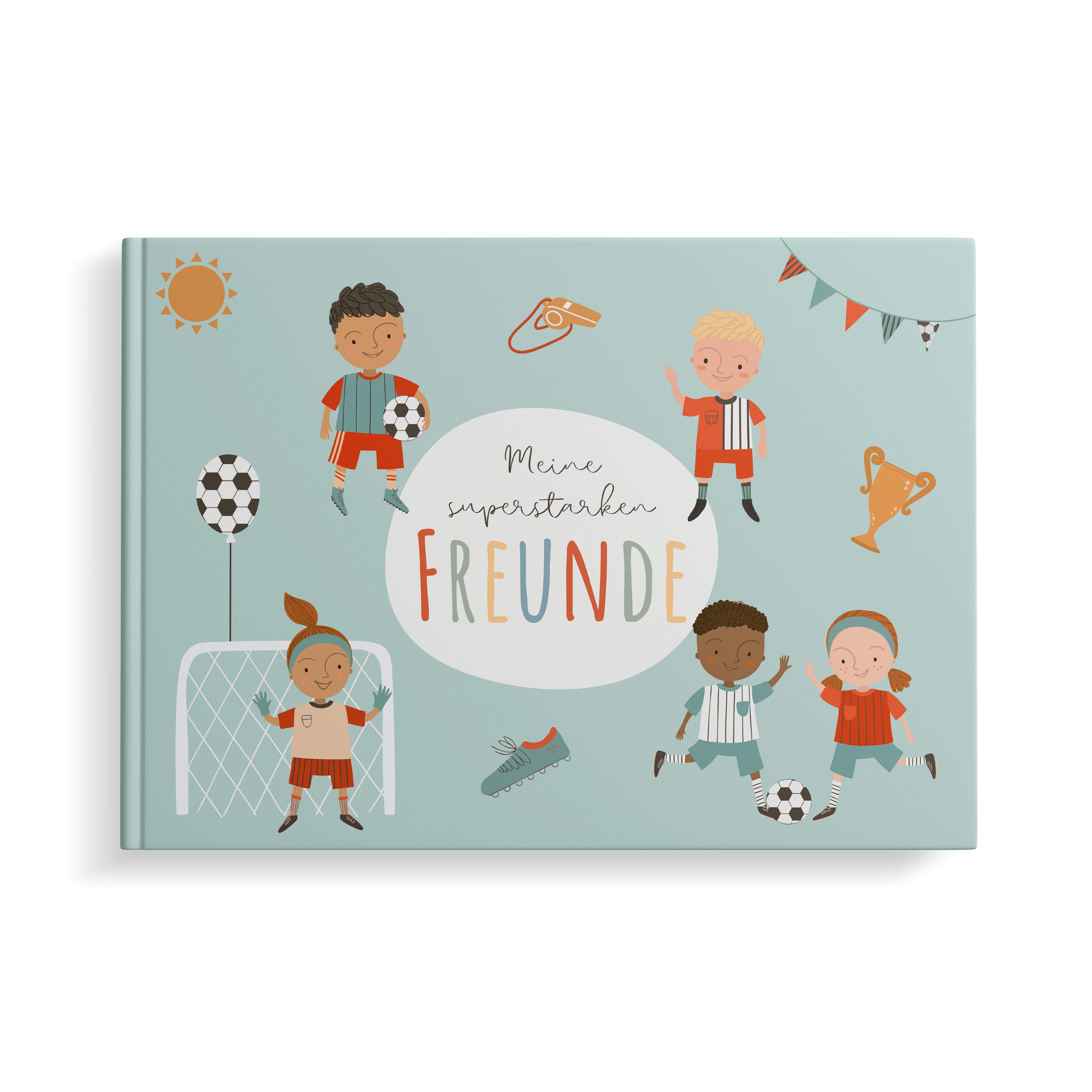 Fußball Freunde türkis