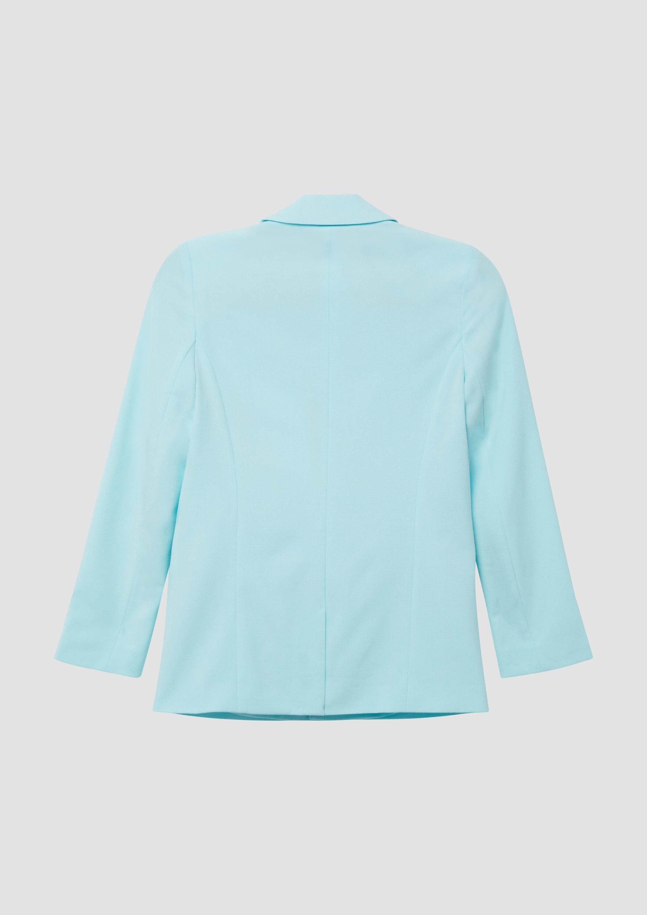 s.Oliver Jackenblazer Indoor-Blazer Blazer mit Reverskragen und Schmuckknopf