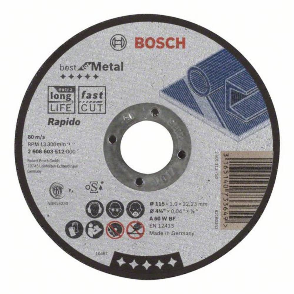 gerade Trennscheibe BOSCH - A for 60 Best Metal Rapido Trennscheibe