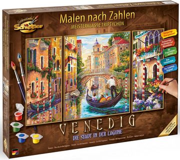 Schipper Malen nach Zahlen Meisterklasse Triptychon - Venedig - Die Stadt in der Lagune, Made in Germany