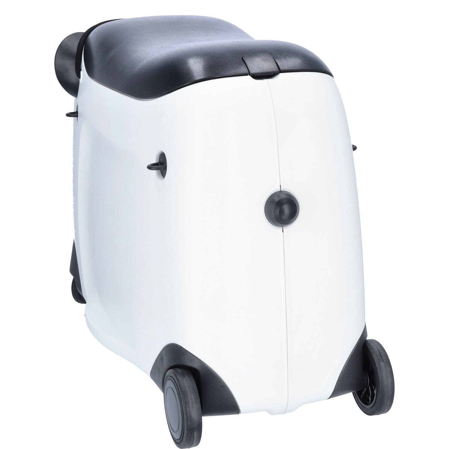 TheTrueC Koffer TheTrueC Kinder Trolley Panda Box weiß, 4 Rollen Rollen