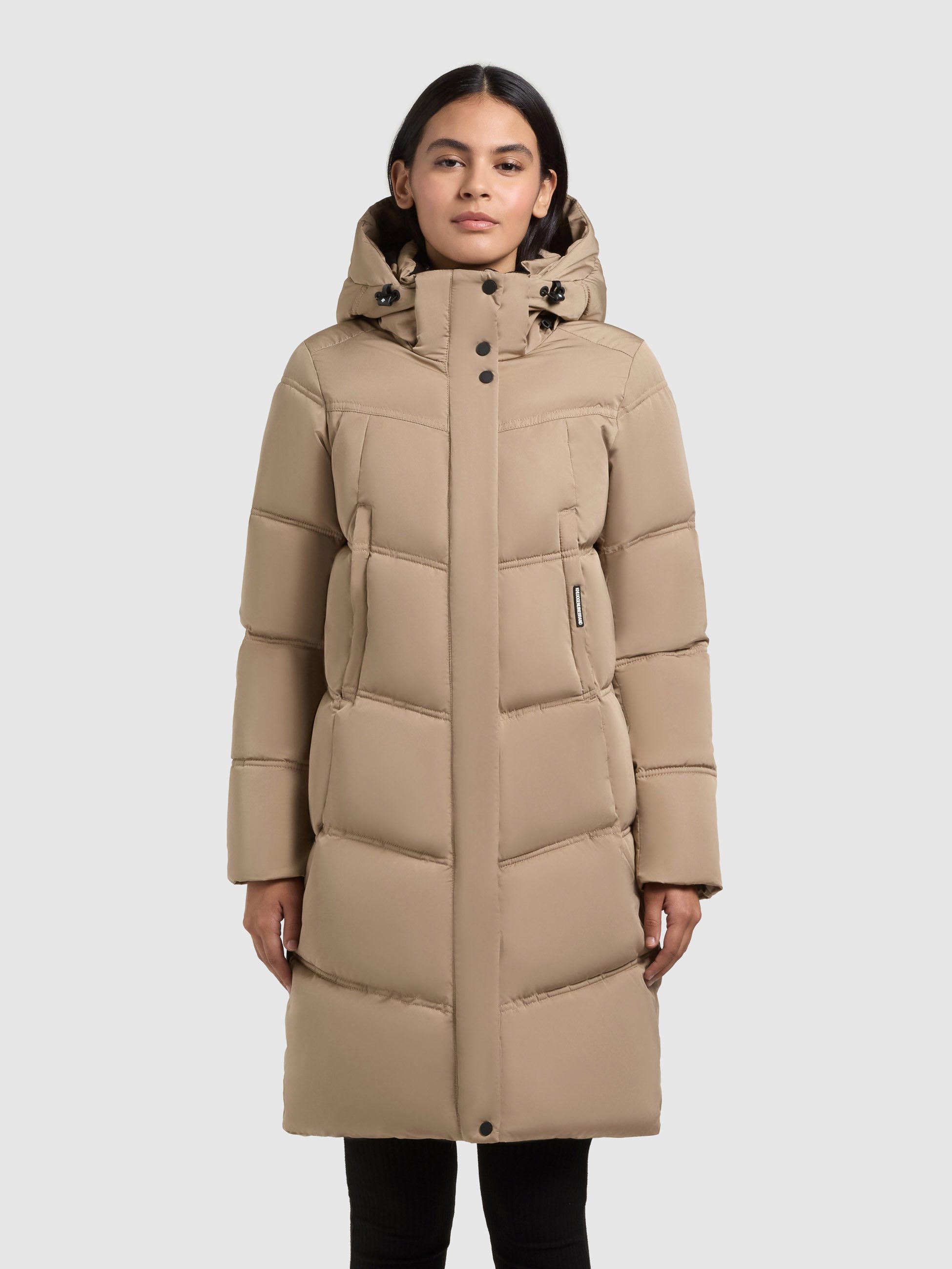 khujo Steppmantel GRAYA2 Windschutzblende mit Magnetverschluss günstig online kaufen