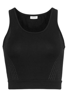 LASCANA ACTIVE Crop-Top mit reflektierendem Druck