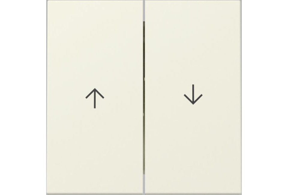 GIRA Lichtschalter Gira Jalousiewippe 2fach System 55 Thermoplast