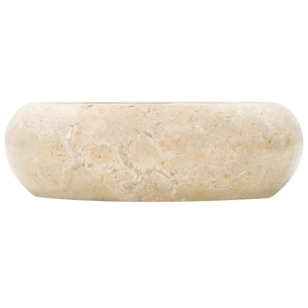 vidaXL Waschbecken, Waschtisch 40x12 cm Marmor Creme günstig online kaufen
