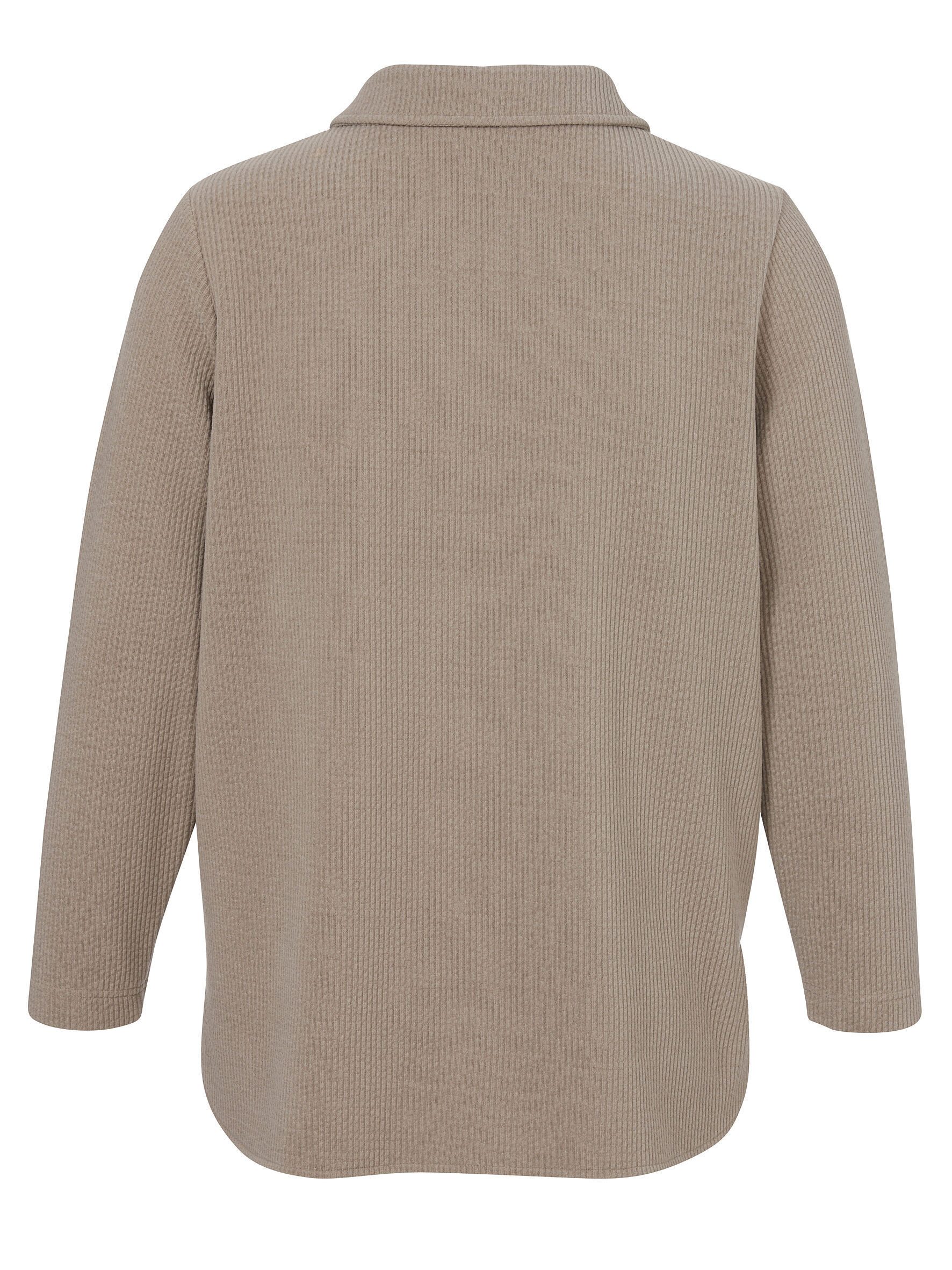 VIA APPIA DUE Langarmbluse im Naturton Mokka günstig online kaufen