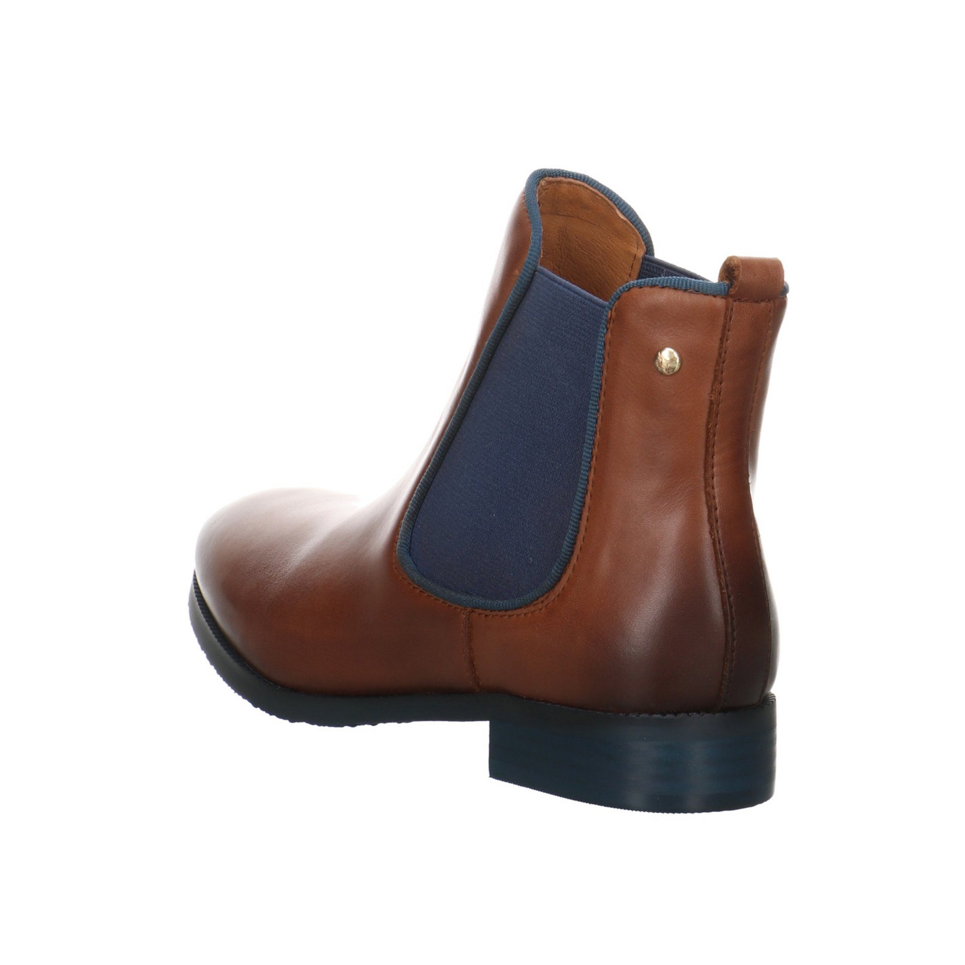Boots Schuhe Stiefeletten Damen Royal Leder-/Textilkombination Stiefelette Chelsea Braun PIKOLINOS