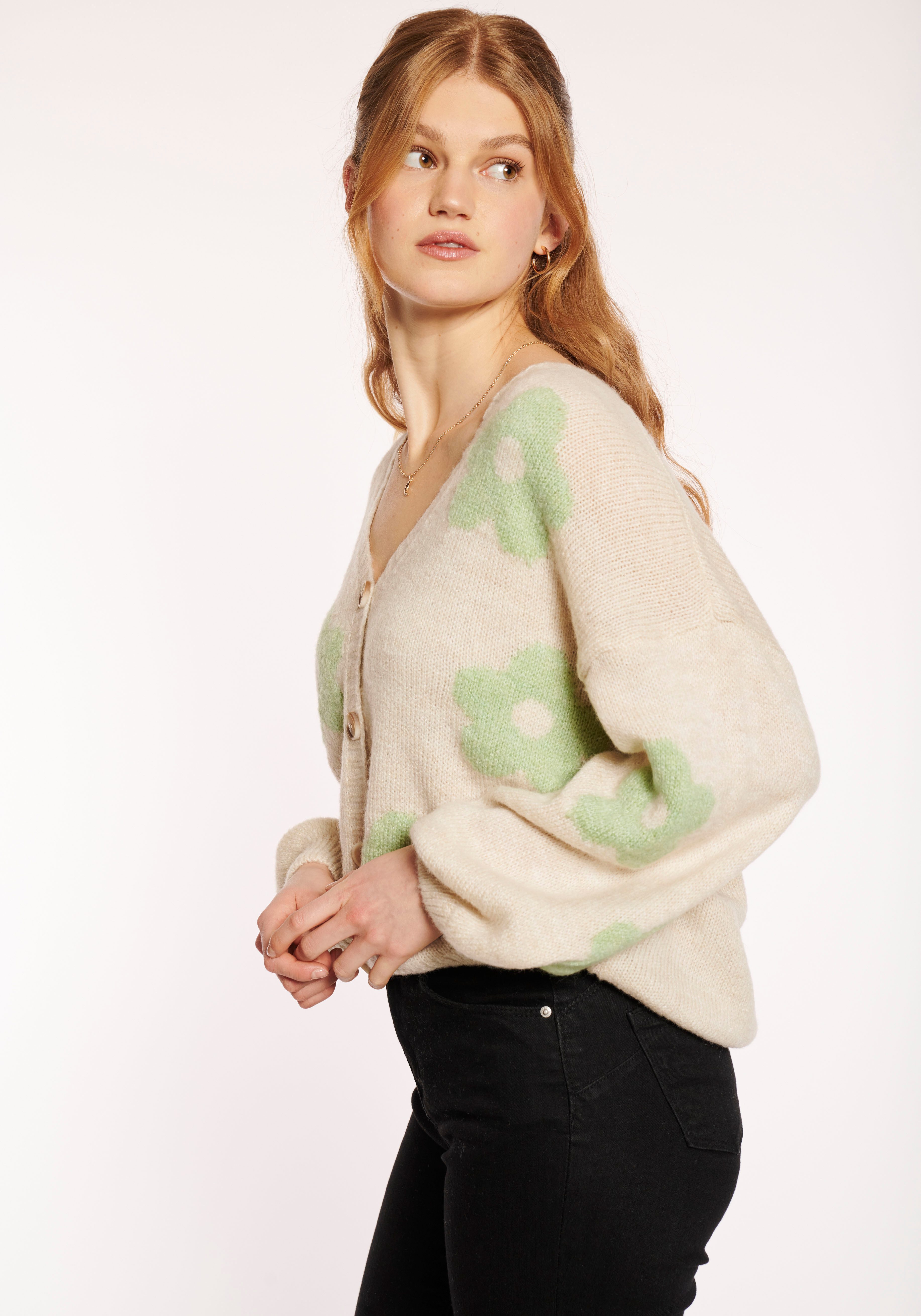 HaILY’S Strickjacke LS A CD Fl44ower