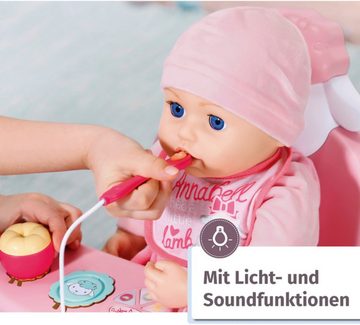 Baby Annabell Puppenhochstuhl Lunch Time Tisch, mit Licht- und Soundeffekten