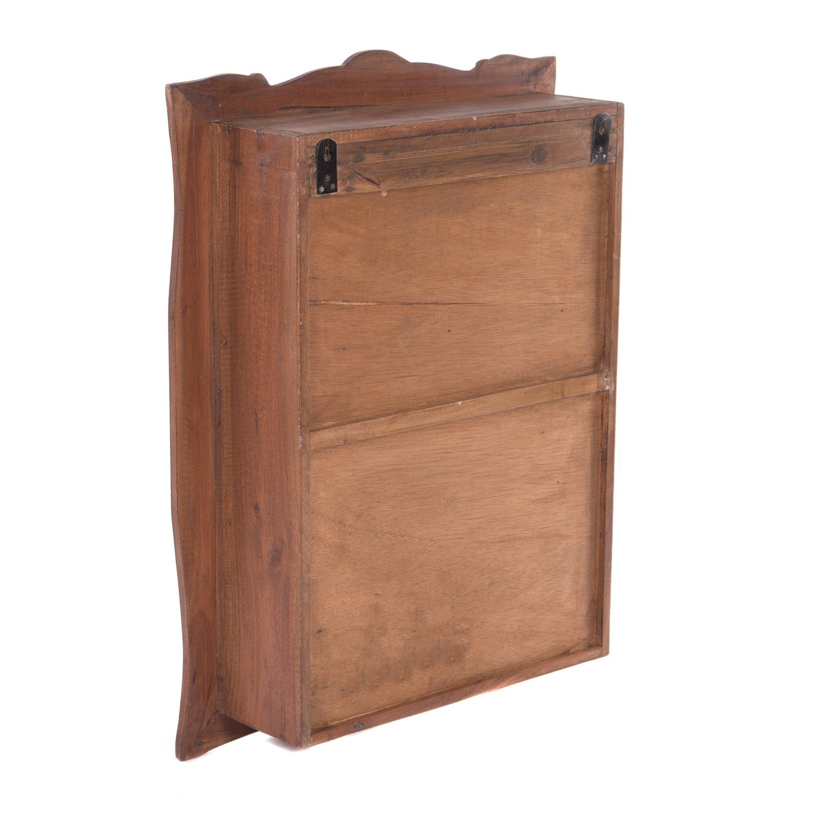 DESIGN DELIGHTS Wandregal WANDREGAL "CLEA", Altholz massiv, 80 cm, Hängeregal mit Schnitzerei