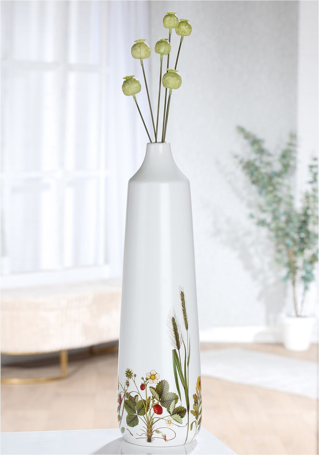 GILDE Bodenvase Bodenvase Kegel Wild Flowers
