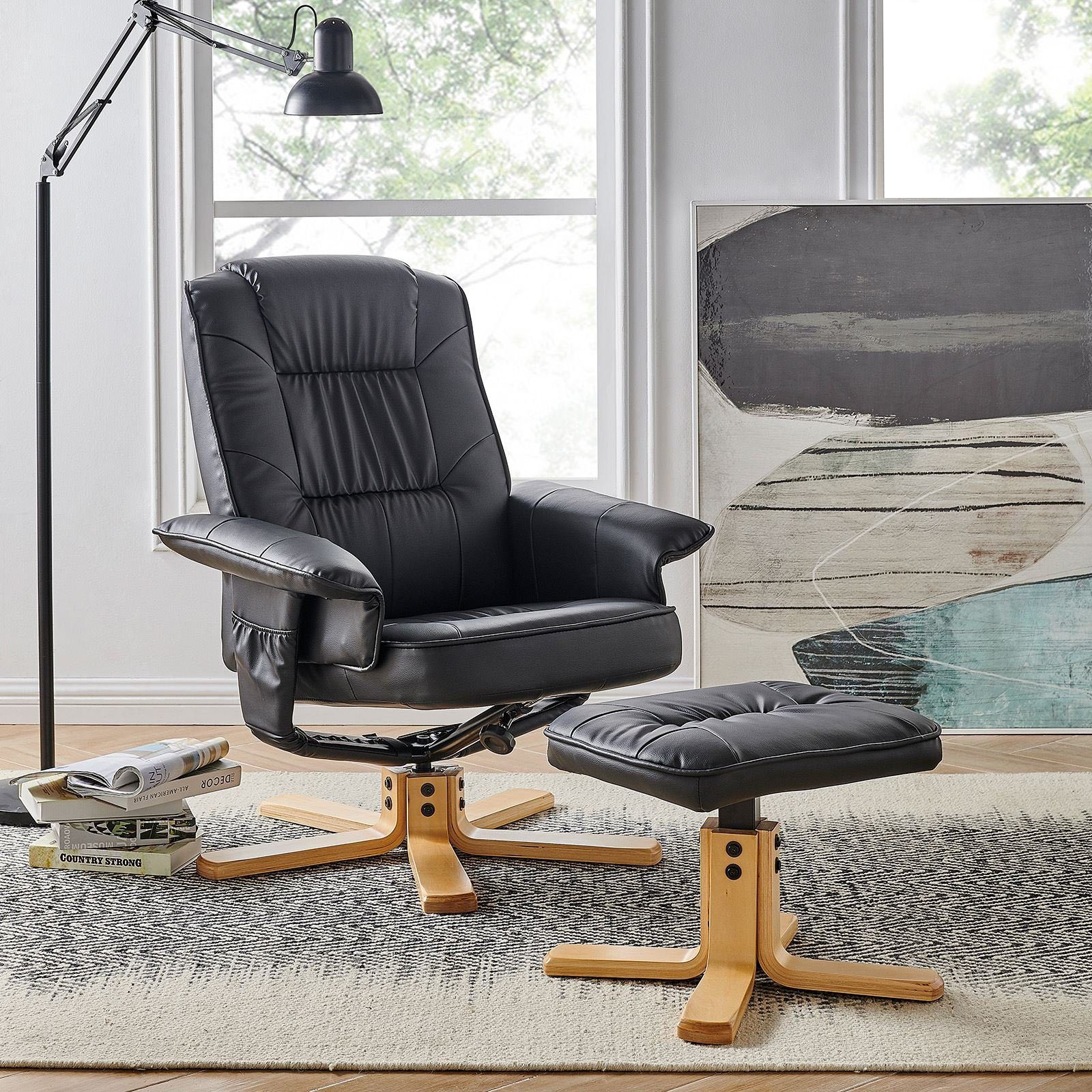 IDIMEX Relaxsessel CHARLY, Fernsehsessel mit Hocker, günstig online kaufen