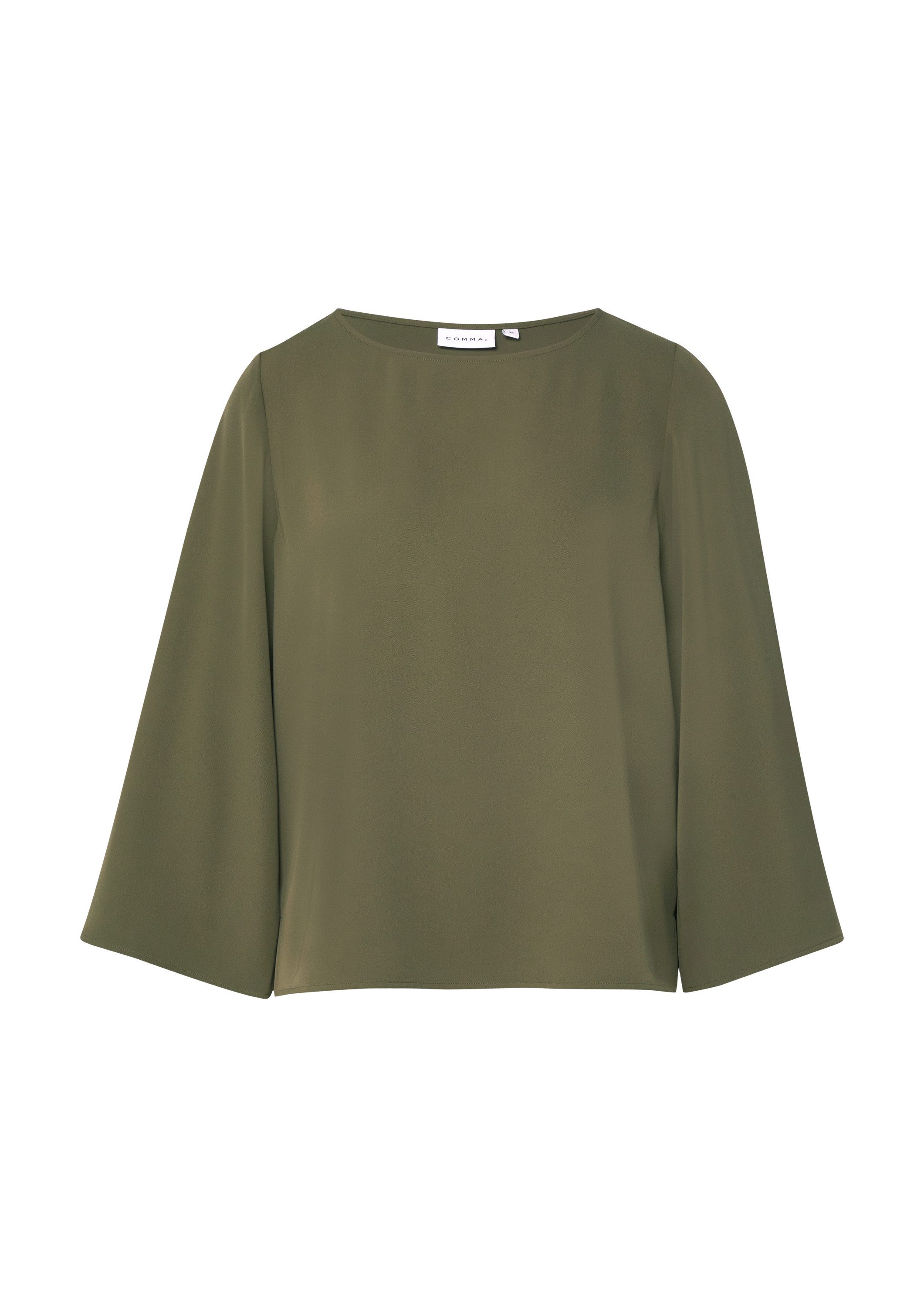 comma Kurzarmbluse Bluse Fließende Bluse mit weiten Ärmeln günstig online kaufen
