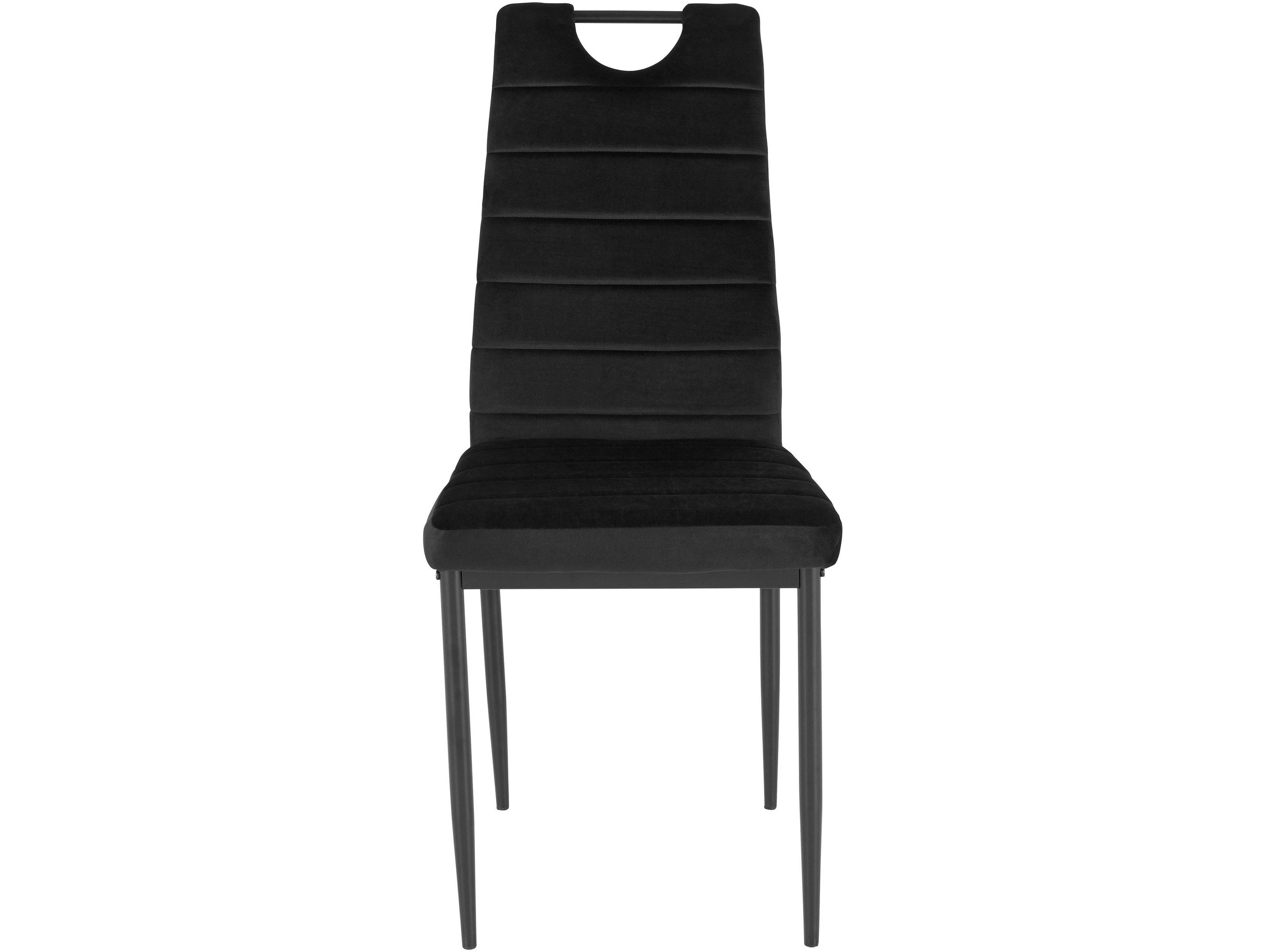freiraum 4-Fußstuhl 4-Fußstuhl >Milano< (4er-Set) in Grün, Samt - 42x98x53cm (BxHxT), (4er-Set) in Schwarz, Samt - 42x98x53cm (BxHxT)