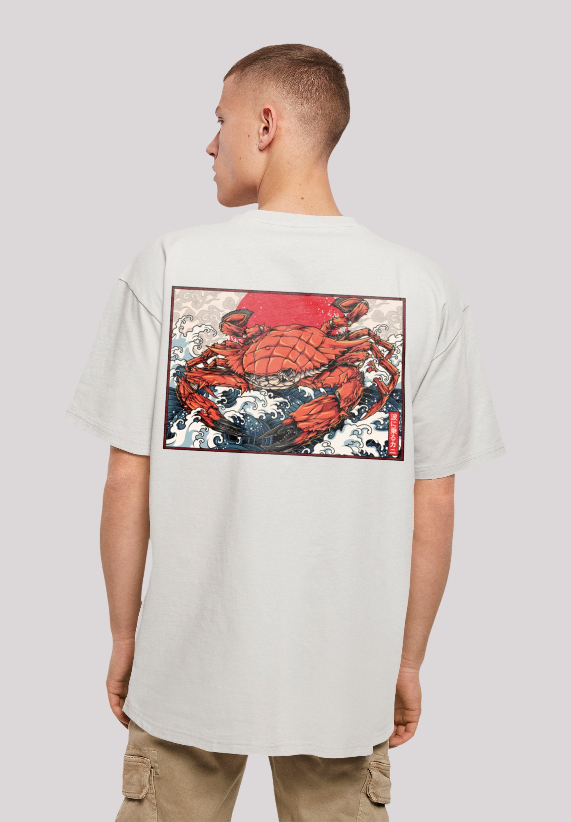Crab lightasphalt Japan F4NT4STIC T-Shirt Print Kanji