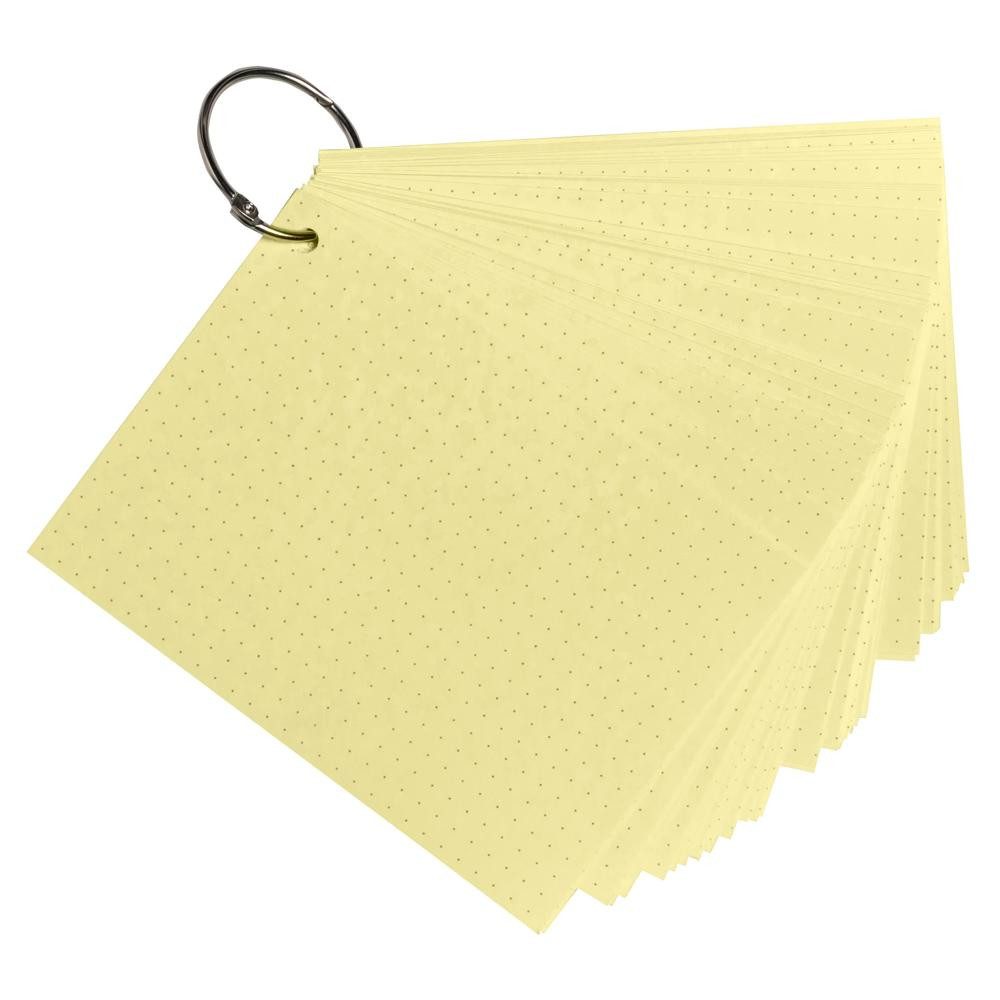 EXACOMPTA Karteikarten Exacompta Flashcards A6 punkt 50St/Pk gelb