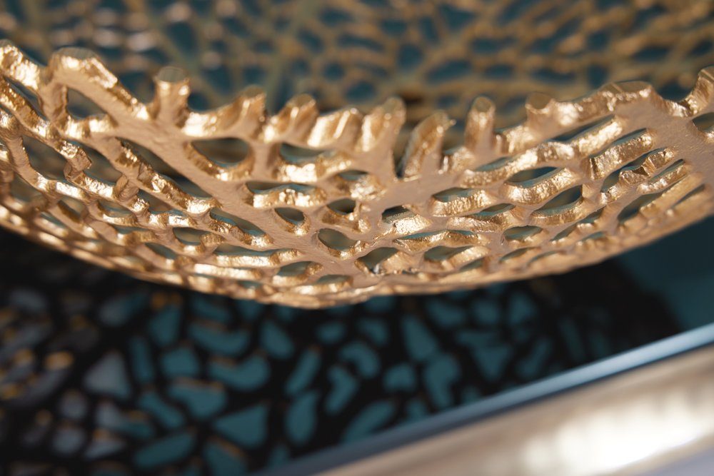 riess-ambiente Dekoschale ABSTRACT LEAF 45cm gold (Einzelartikel, 1 St), Wohnzimmer · Metall · Handarbeit · Modern Design – Bild 4 von 5