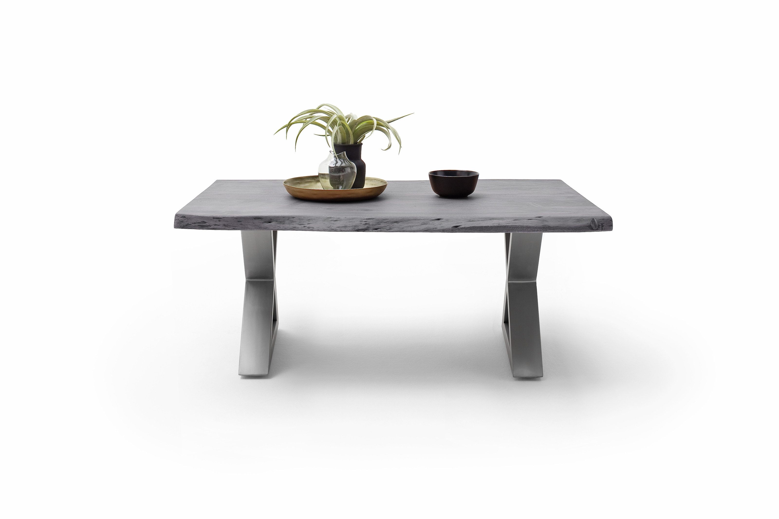 freiraum Couchtisch CARTAGENA, in Akazie grau, massiv lackiert - 110x45x70cm (BxHxT)