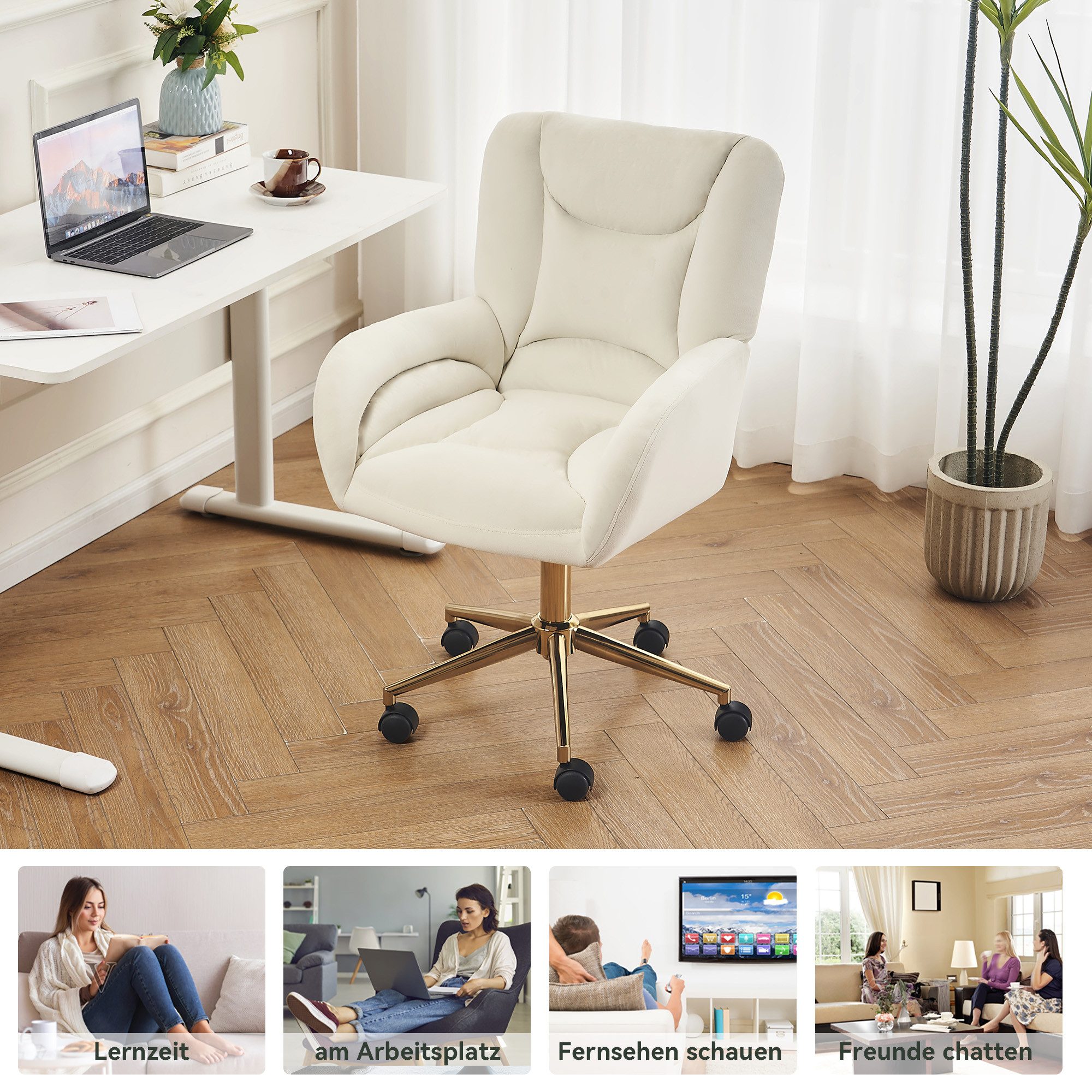 i@home Drehstuhl Höhenverstellbarer Drehstuhl für das Home-Office (im Innen günstig online kaufen